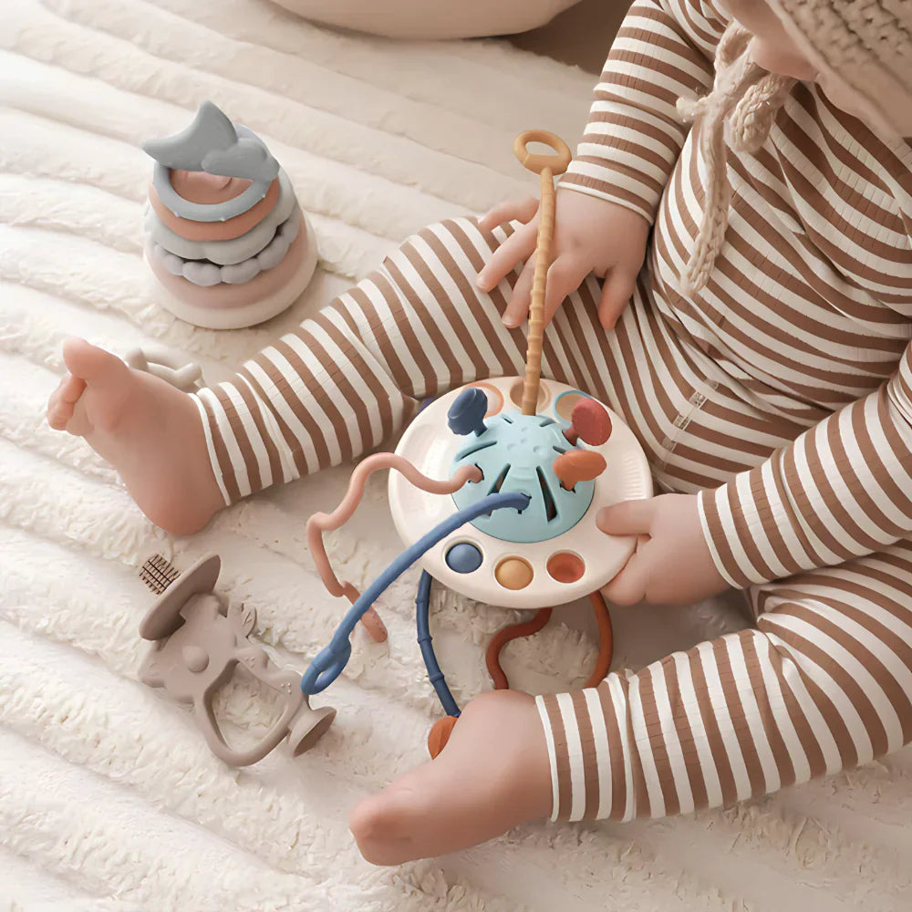 Edukativna igračka sa trakama za bebe i decu – Montesori koncept - rs-mangoshop.com