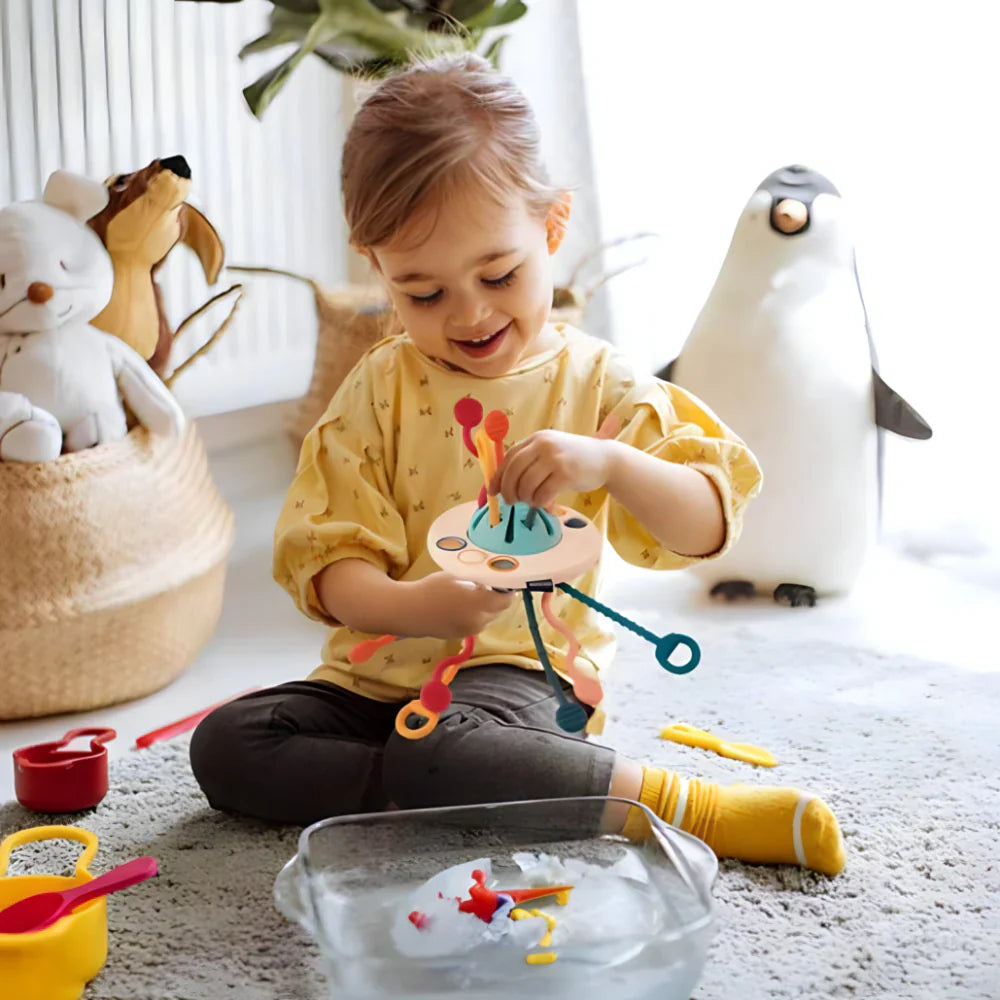 Edukativna igračka sa trakama za bebe i decu – Montesori koncept - rs-mangoshop.com