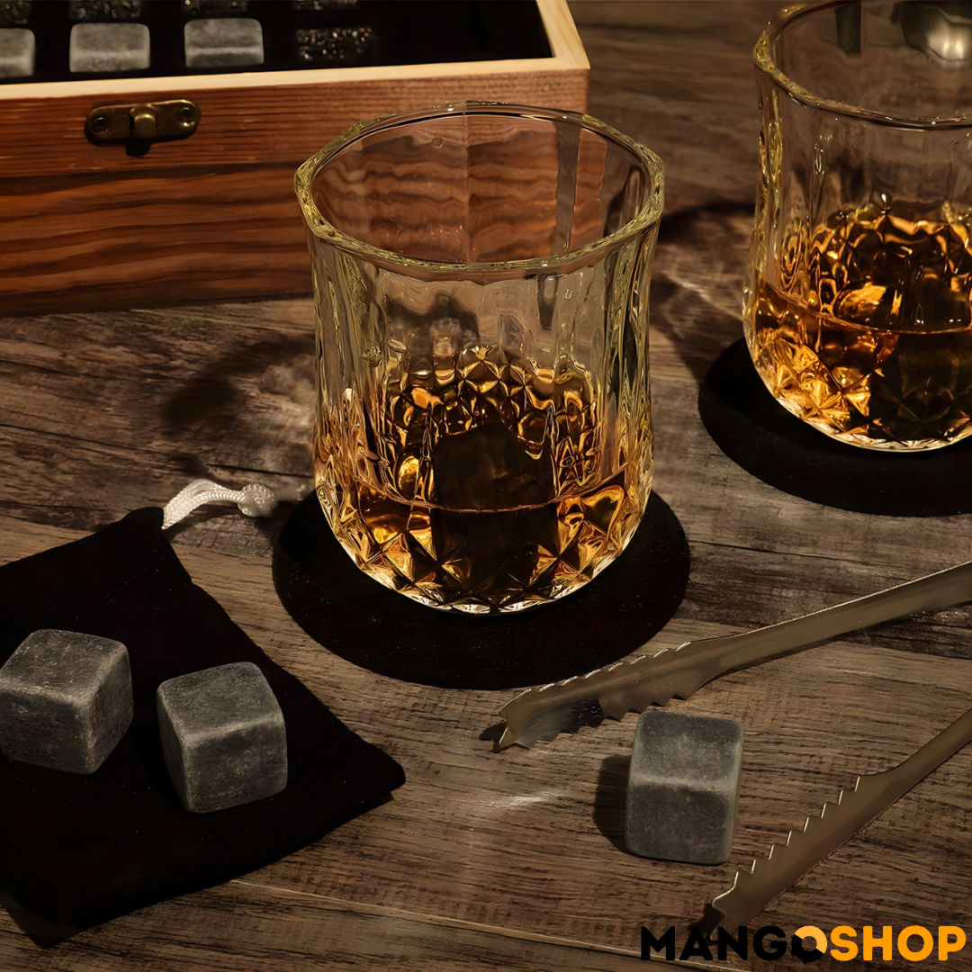 Luksuzni viski set u drvenoj kutiji - rs-mangoshop.com