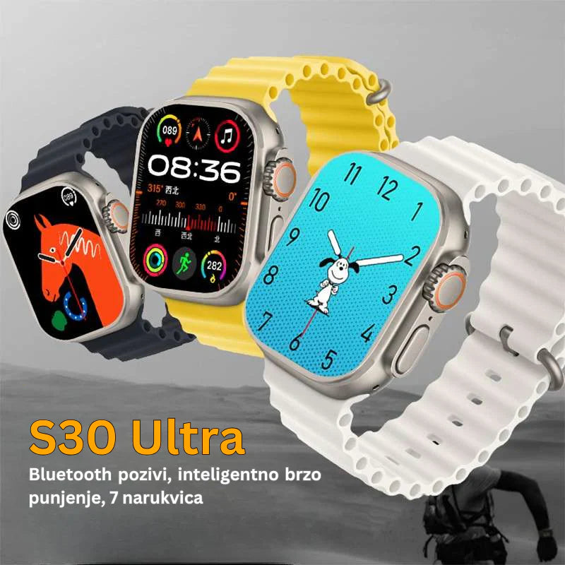 Pametni sat S30 Ultra sa 7 narukvica - rs-mangoshop.com