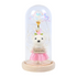 Romanticna LED lampa sa galaxy ruzom i medom u staklenom zvonu - rs-mangoshop.com